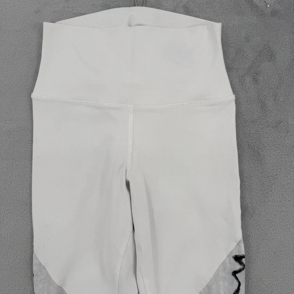 Alo‎ Yoga High Waist Colorblock Marble Graphic Leggings Women's Size XS